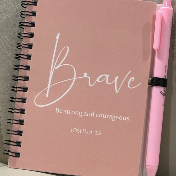 Bible Verse Notebook Trio & Pens  Loved - John Brave - Joshua Created - Genesis - Picture 8 of 13